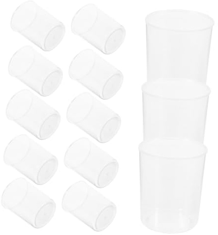 Cabilock 30Pcs Clear Measuring Beakers Graduated Laboratory Measuring Cups for Accurate Liquid Measurement for Science Experiments Epoxy and Paint