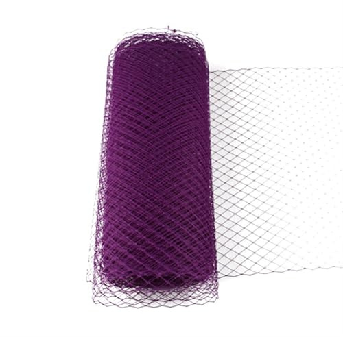 Rotolo di tulle blu chiaro, 25 cm x 1 m, tessuto a rete per modisteria nuziale, accessori per capelli, gabbia per uccelli, fai da te, decorazione da sposa, larghezza 45 cm, opzione disponibile