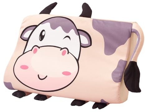 Générique Oreiller Bébé pour Dormir | Oreiller Enfant Doux et Confortable - Coussin Mignon Antiallergique Respirant Motifs Animaux pour Voyage Maison Crèche Maternelle Couvre-Lit