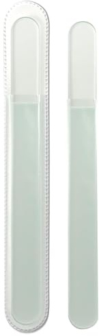 EMTPJAL Large Professional Glass Nail File, Double-Sided Tempered Crystal Nail Shaper for Natural Nails, Washable & Durable Manicure Tool with Protective Pouch for Home & Travel