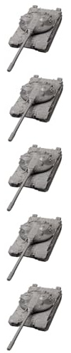 5 Pezzi K-91-II Scala 1/144 Carro Armato Medio Sovietico DIY In Resina Prototipo Guerra Fredda K-91 MBT Per Appassionati Militari E Collezionisti
