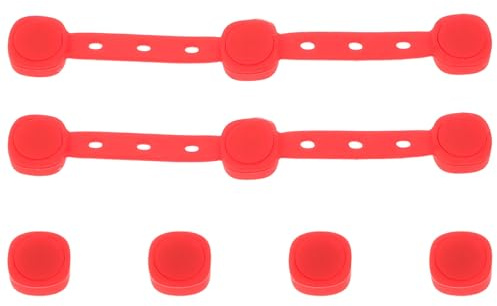 DOITOOL Lot de 2 doublures antiadhésives en papier sulfurisé pour friteuse à air, avec boucle en silicone et aimants, pour une cuisson en toute sécurité.