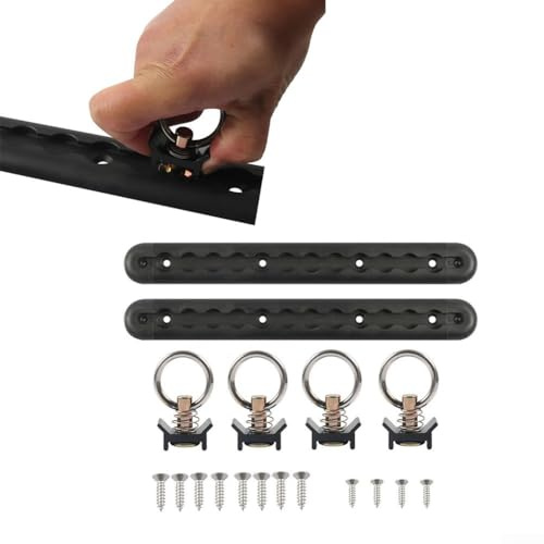 Riel de amarre de pista, sistema de amarre de caja de camión y remolque con rieles de pista L de control de carga, con pernos ajustables de acero inoxidable