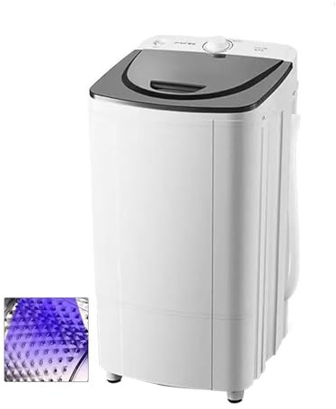 Secadora Giratoria De 10 Kg Con Luz Azul De 360°, Centrifugadora De Bajo Consumo, Secadora Portátil De 2800 RPM Con Desagüe Por Gravedad.