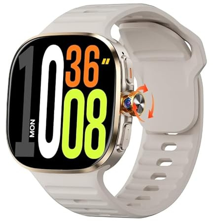 JINSHANGZI Original M99 Smartwatch with 2.4 Inch AMOLED Screen 4G/5G SIM Card Slot GPS WiFi 190° Rotating Camera Android 10.0 Gaming Watch (16GB 256GB,Titanium Gold)