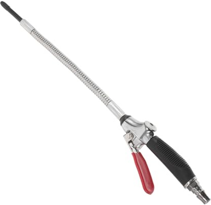 PRETYZOOM Soplador de Aire Industrial para Compresor, Aleación de Aluminio, 30 CM, Conector Rápido, Herramienta para Limpieza de Polvo en Garajes y Vehículos