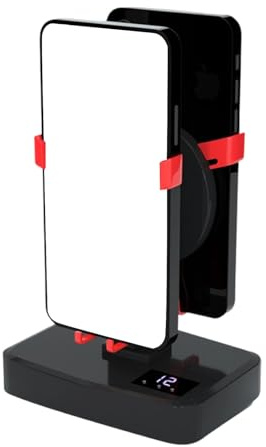 ZwaitL Contapassi per Telefono Cellulare in plastica con modalità silenziosa e Display LCD Contapassi Mobile Generale per Area Lavoro per Uso Domestico Supporto oscillante Automatico