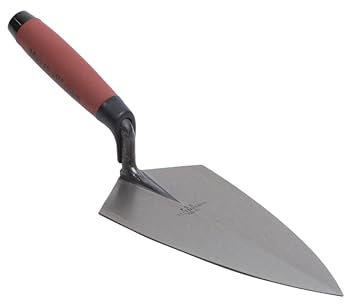 MARSHALLTOWN Brick Trowels, Philadelphia Style, 9 1/2 x 4 3/4 Inch, DuraSoft Handle, Brickwork, Blockwork, Stonework, Masonry, Made in USA, 19 9.5FG