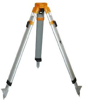Nedo® Aluminium-Stativ mit flachem Stativteller – 1,08 m bis 1,72 m Nutzhöhe – Profi-Stativ für Rotationslaser, Nivellier & Bautheodolit