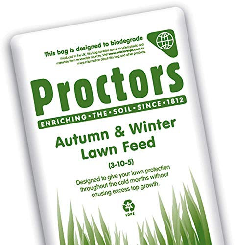 F&G Supplies 20 kg sack of Proctors Autumn and Winter Lawn Grass Feed for 571 sqm - can use all year!