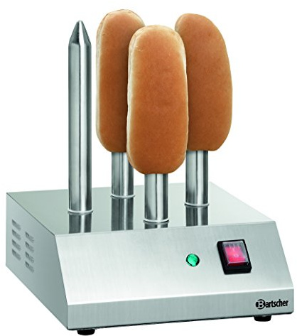 Bartscher A120409 T4 - Tostadora para perros calientes