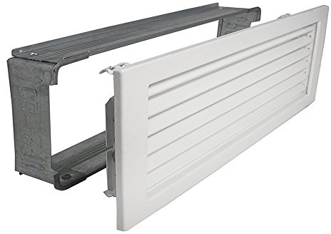 Kaltluftgitter KG 4515 W Lüftungsgitter Weiss 450 x 150mm Zuluft Abluftgitter