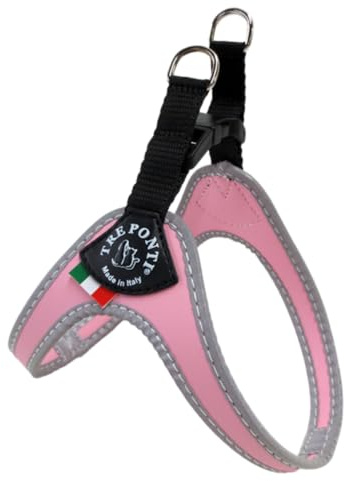 Tre Ponti Geschirr für Hunde / Farbe Rosa / Gr.1,5 bis ca. 4kg Brustumfang 29-33cm