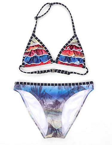 Brunotti Bikini Bademode Swimwear bunt Rüschen Stroppo Print Triangel Gr. 152 161240723
