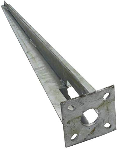 ESTEXO Einschlaghülse Bodenhülse Pfostenträger Ø 34 mm Zaunpfosten Pfostenhülse 50 cm Zaun Garten Boden