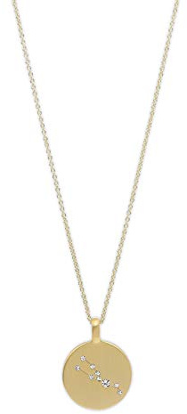 PILGRIM Jewelry Halskette mit Sternzeichen und Kristall (Vergoldet - Stier Sternzeichen)