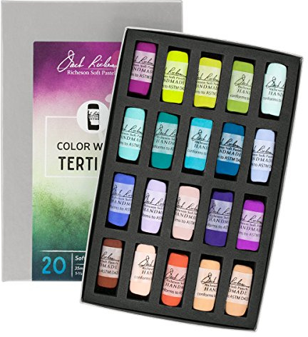 Jack Richeson Hand gerollt Weiche Pastellkreiden Farbe: Tertiär, 20-teilig