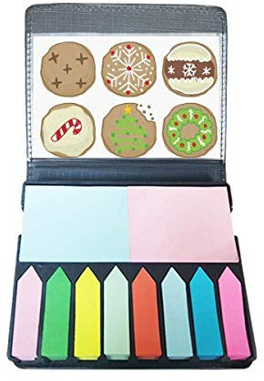 Kreis Weihnachtsbaum grüne Illustration selbstklebende Notizzettel Farbe Seitenmarkierungsbox