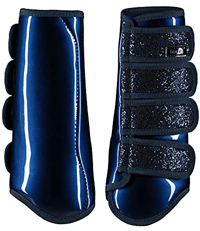 HORZE Glitzer-Gamaschen, Blau, F