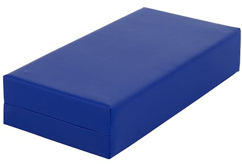 ATC Handels GmbH Stufen-Lagerungskissen 50 x 25 x 10cm aus qualitativem Ether-Schaum mit Kunstlederbezug, verstecktem Reißverschluss und Flächendesinfektionsmittel-Reinigungsmöglichkeit (blau)