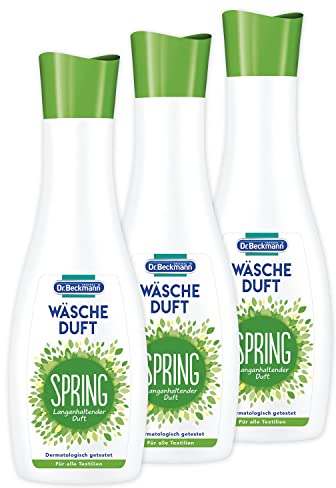 Dr. Beckmann Wäscheduft Spring | für frischen und langanhaltenden Duft | ohne Weichspüler und für alle Textilien geeignet | 3x 250 ml
