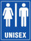 Señal De Advertencia, Aseo Unisex Símbolo Azul Cartel De Advertencia Resistente Chapa De Metal Personalizado Carteles Metal Para Garaje Interiores,20X30Cm