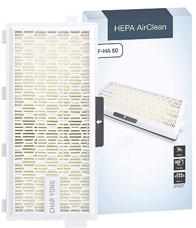Hepa Air Clean 50 Filter Ersatz für Miele Staubsauger Hepa Filter S4, S5, S6, S8, S8000, S8999, S6000, S6999, S5000, S5999, S4000, S4999, Complete C2, C3, Compact C1, C2, HEPA Air Clean SF-HA 50 Stück