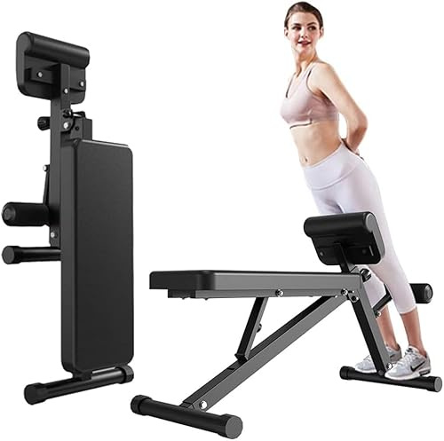 Roman Chair Hopfällbar Hyperextension Roman Chair Vikt Ab-bänk Träningsutrustning Ryggförlängningsbänk för hemmagym, laster 200 kg