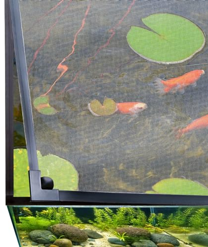 Magnetisches Aquarium Anti Spring Netz Magnetische Anziehung Mesh Cover Schützen Fische aus dem Aquarium springen