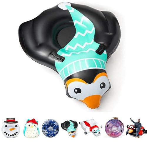 meteor Trineo inflable Donut Snowrohr Inflable Snow Juguetes para adultos y niños Amigos de la familia Actividad al aire libre En una pendiente de esquí después de esquiar o hacer snowboard