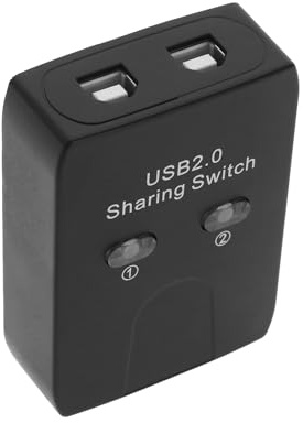 YINETTECH USB 2.0 Stampante condivisa USB 2.0 Adattatore di commutazione periferica Scatola 2 dispositivi Condividi 1 Stampante Scanner Dispositivo USB Hub Switch condiviso