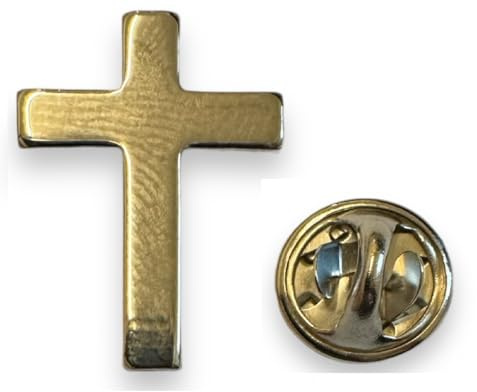 Anstecknadel mit religiösem Kreuz