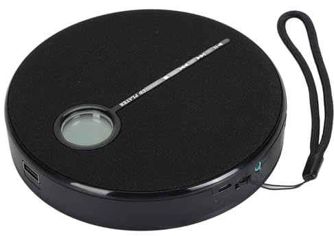 Lettore CD, Lettore Musicale CD Portatile Bluetooth 5.0 con Batteria Ricaricabile da 2000 MAh, Altoparlante Esterno per Casa Auto
