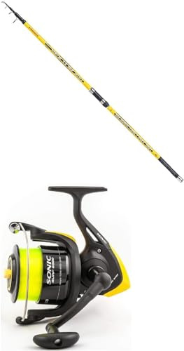 Kit surfcasting canna Trabucco vektor MT.4,20, GR.150 con mulinello trabucco 8000