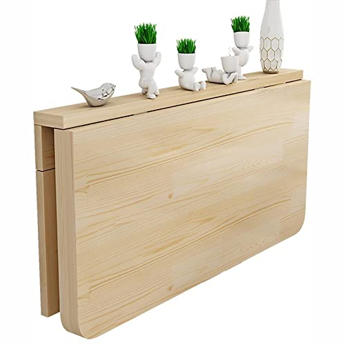 Suuim Wäscheklapptisch, Wandtisch aus Holz, Wandtisch zum Umklappen, Wandschreibtisch, Stabiler Wandtisch, klappbare Werkbank für Küchenwäsche