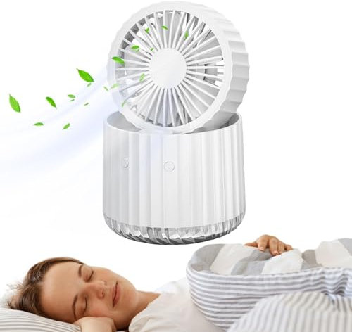 Teksome Ventilador de niebla de pulverización – Ventilador de niebla de pulverización de a – Ventilador de agua eléctrico USB de escritorio para mesa, hogar, uso de viaje