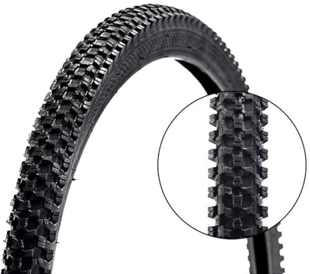Bayli Pneu de vélo 24 pouces 24 x 1,95 - Pneu de rechange pour VTT et vélo de ville - Performance fiable - Montage facile - Matériau robuste contre les crevaisons