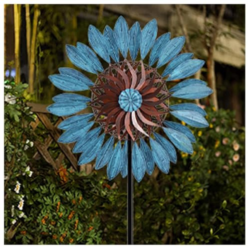 WindräDer 213 cm, Windrad Edelstahl Kugellager, WindmüHle Garten Groß FüR Terrasse Und Garten