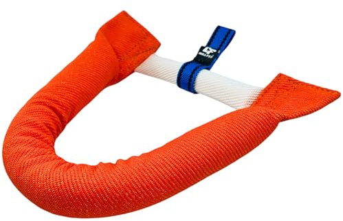 Bull Fit Manicotto per Cani a Ferro di Cavallo 30 cm - Salsicciotto Molto Robusto per l'Addestramento, Tiro alla Fune e Giochi, Arancione