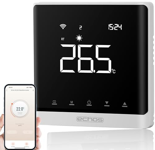 Wandthermostat Heizung Smart Fußbodenheizung WLAN Raumthermostat Über Smartphone Tuya Smart Life Amazon Alexa Google Home steuerbar Thermostat Fußssbodenheizung Programmierbares Raumthermostat