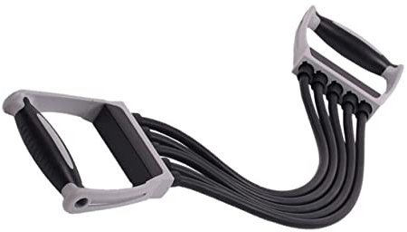 Yardwe Fitnessgerät Brust Expander Mit Verstellbarem Zugkraftbereich Elastisches Trainingsseil Für Brust Arme Und Schultern Langlebiger Spring Exerciser Mit Ergonomischen Griffen Gesamtlä