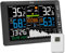 Urageuxy Wetterstation Funk mit Außensensor DCF-Funkuhr mit Großem Farbdisplay, Innen-Außenthermometer, Hygrometer, Wettervorhersage, 100m Übertragungsreichweite, Luftdruckmessung, Alarm