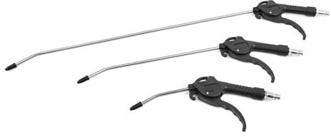 BSD Düsenbläser-Set 3-tlg. mit 100/300/500 mm Aufsätzen und gummierten Mundstücken für präzise Reinigung in schwer zugänglichen Bereichen