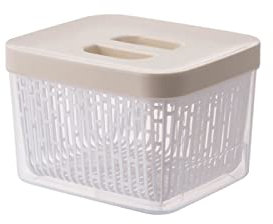 ETZRYSYB Frutero rectangular de doble capa para el hogar, bandeja para tazas de cocina de polipropileno, bandeja duradera para fregadero, estante de almacenamiento de secado (rectangular)