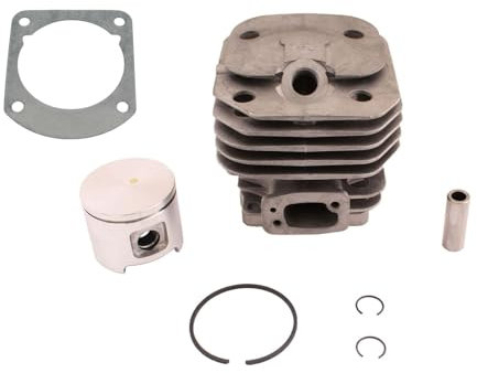 SECURA Kolben + Zylinder Ø48mm mit Zylinderfußdichtung kompatibel mit Husqvarna 61 Motorsäge