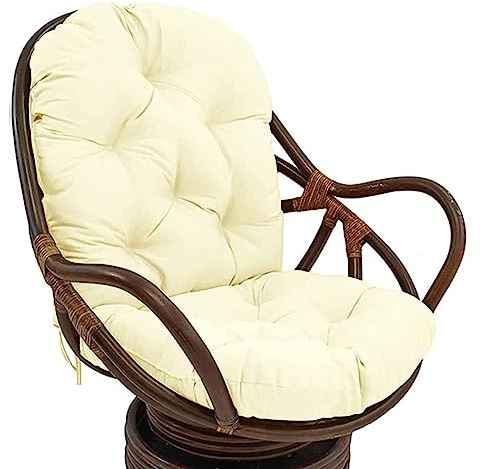 PFXNGMS Cuscino per Sedia a Dondolo in Vimini di Rattan Impermeabile con Imbottitura Morbida e Spessa per mobili da Giardino per Interni ed Esterni
