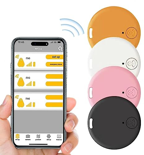Bluetooth Item Locator, 4 Pack Key Finders Suitable for wallets, pets, luggage, Child locators,Finder Anti-Lost Tag Compatible with Android and iOS