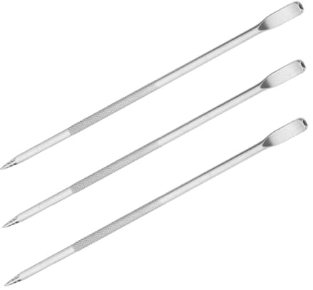 FONDOTIN Penna per Latte Art in Acciaio Inox Set da 3 Pezzi, Ago Decorativo per Cappuccino e Schiuma di Latte, Strumento Riutilizzabile per Baristi e Uso Domestico