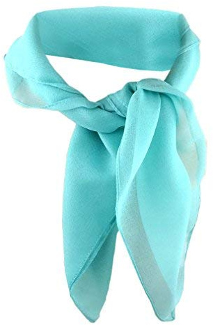 TigerTie dames Chiffon tissu nicki mint vert taille 50 cm x 50 cm - tissu foulard écharpe
