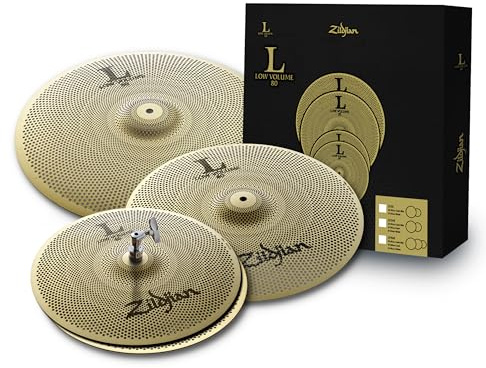 Avedis Zildjian Company L80 Low Volume LV468 Box Set - 14 Inches Hi-Hats, 16 Inches Crash, 18 Inches Crash Ride